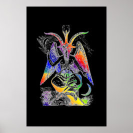 Regenbooggeit (Mendes) Baphomet Poster