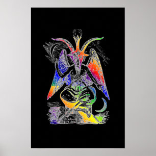 Regenbooggeit (Mendes) Baphomet Poster