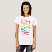 Regenbooggelassen T-shirt (Voorkant volledig)