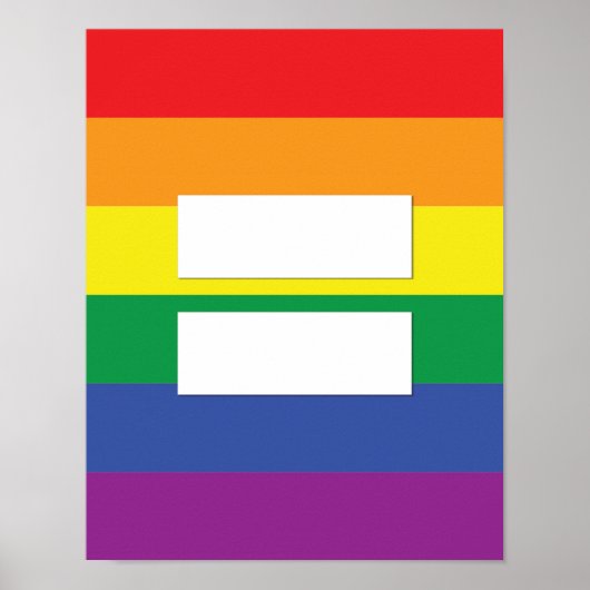 Regenbooggelijkheid Poster (Voorkant)