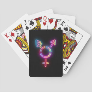 Regenbooggender Pokerkaarten