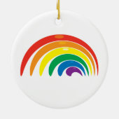 Regenbooggeometrie Keramisch Ornament (Achterkant)