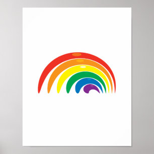 Regenbooggeometrie Poster
