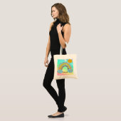 Regenbooggerichte Canvas tas (Voorkant (model))