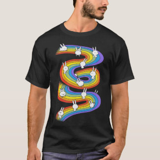 regenbooggglijbaan t-shirt