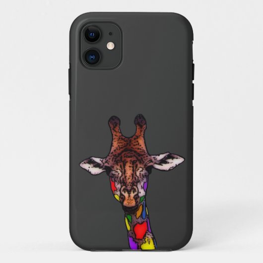 RegenboogGiraffe Case-Mate iPhone Case (Achterkant)