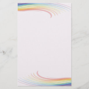 Regenbooggolf Briefpapier