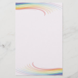 Regenbooggolf Briefpapier