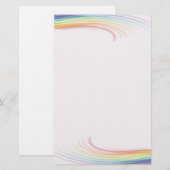Regenbooggolf Briefpapier (Voorkant / Achterkant)