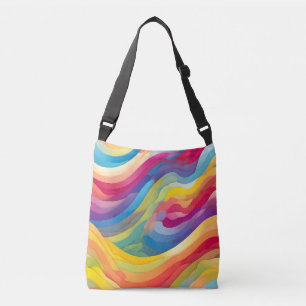 Regenbooggolven Crossbody Tas