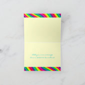 Regenbooggolven Dank u kaart A2 (Binnen)