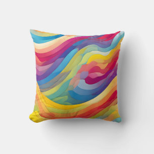 Regenbooggolven Kussen