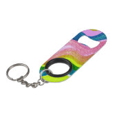 Regenbooggolven Mini Flessenopener (Voorkant Gekanteld)