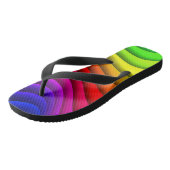 Regenbooggolven Teenslippers (Schuin)