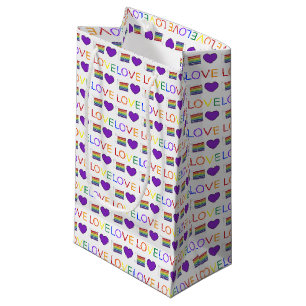 Regenbooggordel Slice Paarse Heart LGBT Gay Klein Cadeauzakje