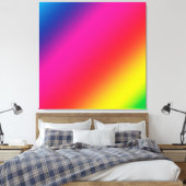Regenbooggradiënt Canvas Afdruk (Insitu (Slaapkamer))