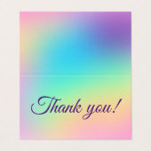 regenbooggradiënt dankzij kaarten (Buitenkant ongevouwen)