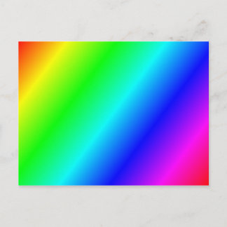 Regenbooggradiënt diagonaal briefkaart
