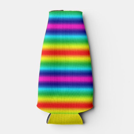 Regenbooggradiënt. Flesjeskoeler (Voorkant)