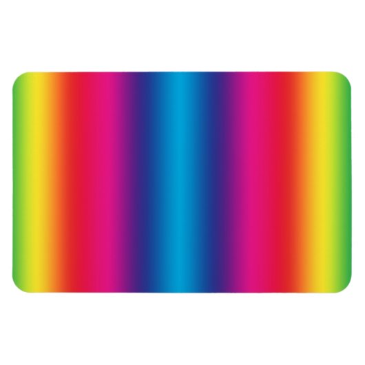 Regenbooggradiënt - Gepersonaliseerd Rainbows Sjab Magneet (Horizontaal)