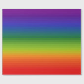 Regenbooggradiënt gestript cadeaupapier (Vlak)