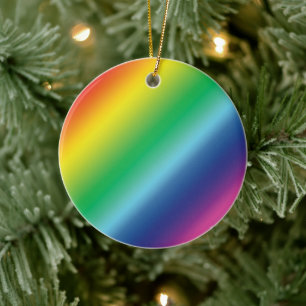 Regenbooggradiënt kleuren patroon diversiteit trot keramisch ornament