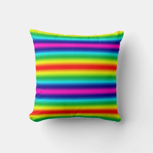 Regenbooggradiënt. Kussen (Voorkant)
