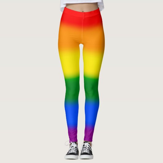 Regenbooggradiënt Leggings (Voorkant)