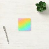 Regenbooggradiënt met sterren post-it® notes (Kantoor)