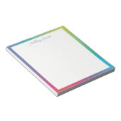  regenbooggradiënt notitieblok (Schuin)