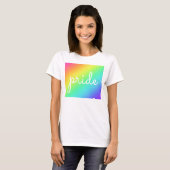 Regenbooggradiënt Pride Woman t-Shirt (Voorkant volledig)