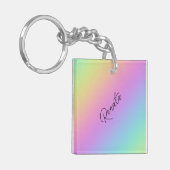 Regenbooggradiënt Sleutelhanger (Voorkant Links)