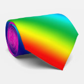 Regenbooggradiënt. stropdas (Opgerold)