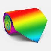 Regenbooggradiënt. Stropdas (Opgerold)