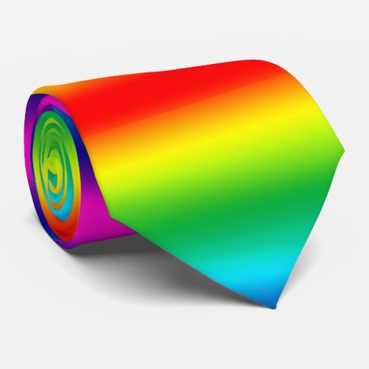Regenbooggradiënt. Stropdas (Opgerold)