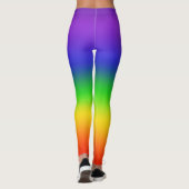 Regenbooggradiënt Verticaal Leggings (Achterkant)