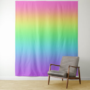 Regenbooggradiënt Wandkleed