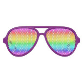 Regenbooggradiëntwegen Aviator Zonnebril (Voorkant)