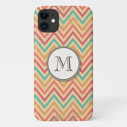 Regenbooggras Zigzag Chevrons Case-Mate iPhone Case (Achterkant)