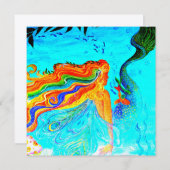 regenbooghaaien uitnodiging (Voorkant / Achterkant)