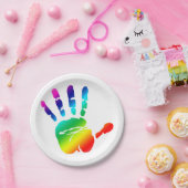 Regenbooghandbediende bord (Feest)