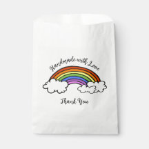 Regenbooghandgemaakt met Love Favor Bags