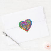 Regenbooghart Hart Sticker (Envelop)