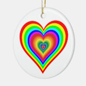 Regenbooghart Keramisch Ornament (Links)