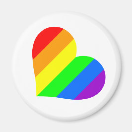 Regenbooghart op weet magneet
