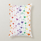 regenboogharten Patroon Kinder Accent Kussen (Voorkant(Verticaal))