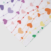  regenboogharten Patroon Kinder Tissuepapier (Detail)