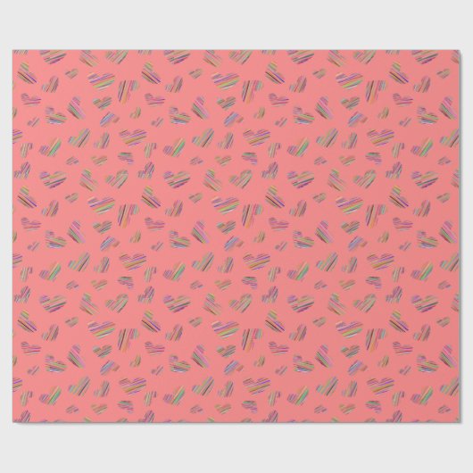 Regenboogharten — Wapenpapier Cadeaupapier (Vlak)