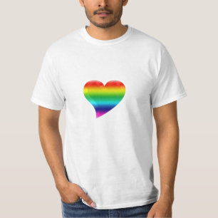 regenbooghartpride kleuren lgbt lgbtq t-shirt