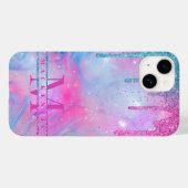 Regenboogholografisch glitter Drijft Hoesje-Mat zo Case-Mate iPhone Case (Achterkant (horizontaal))
